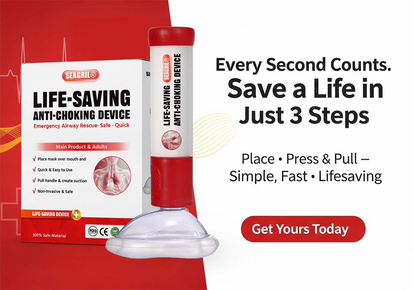 athloxy® Life-Saving Anti-Choking Device Pro
