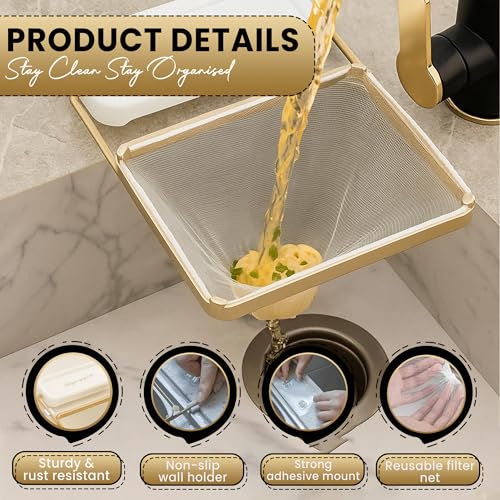 🔥🔥Limited Time Offer!! → Now Only $26.99 💥Totally Worth It! 🧽✨Disposable Sink Strainer Net- Kitchen Food Waste Filter for Leftovers, Vegetables & Dishwashing🍽️ (🎁Free 50 Nets Included!)