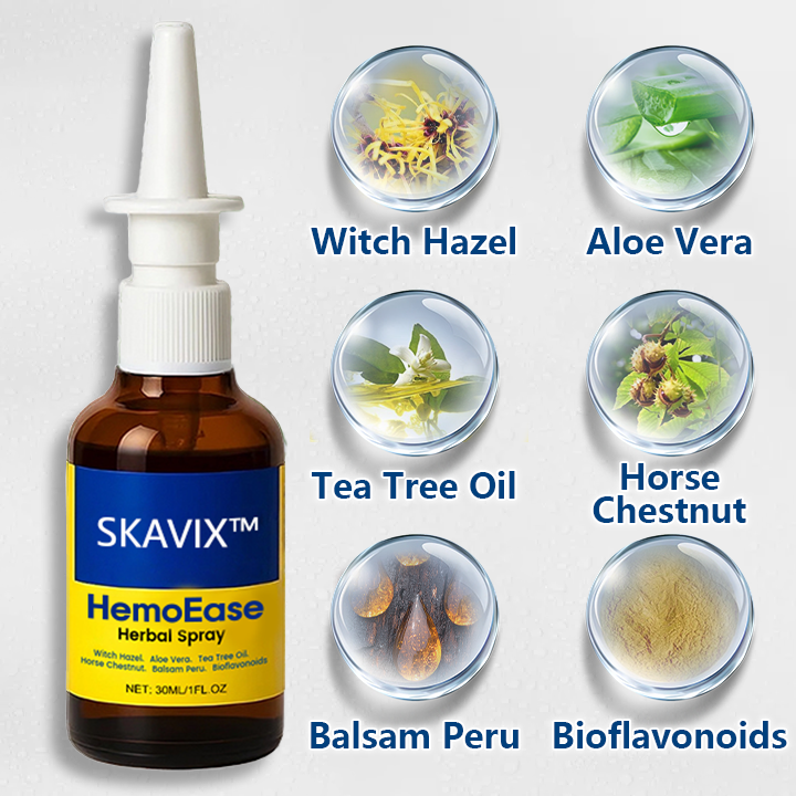 🔥SKAVIX™ HemoEase Herbal Spray – Say Goodbye to Burning, Itching & Discomfort Naturally 🌿