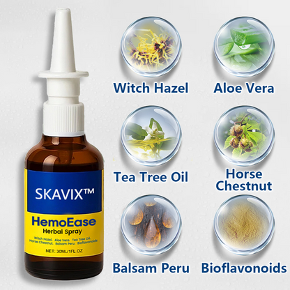 🔥SKAVIX™ HemoEase Herbal Spray – Say Goodbye to Burning, Itching & Discomfort Naturally 🌿