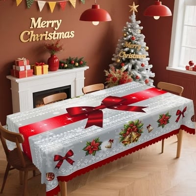 🔥LAST DAY ON SALE🎄Christmas Themed Tablecloth