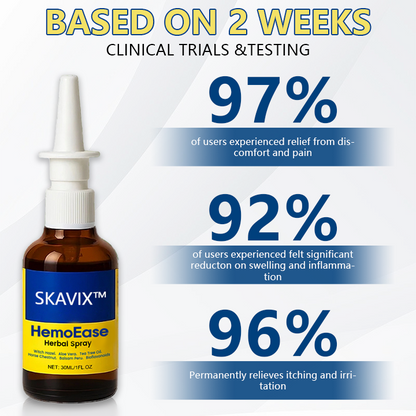 🔥SKAVIX™ HemoEase Herbal Spray – Say Goodbye to Burning, Itching & Discomfort Naturally 🌿