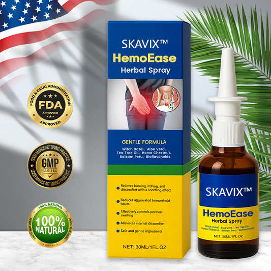 🔥SKAVIX™ HemoEase Herbal Spray – Say Goodbye to Burning, Itching & Discomfort Naturally 🌿